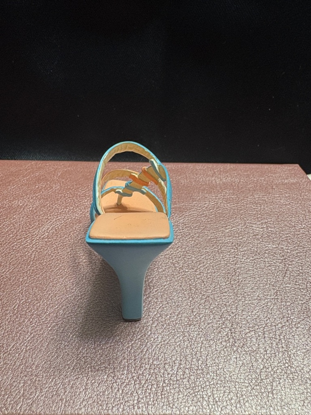 Just The Right Shoe Turquoise Strappy Heels - Picture 3 of 5